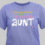 Personalized Fun Aunt T-Shirt