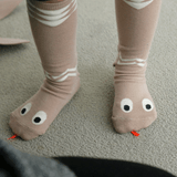 Snake Socks in Beige