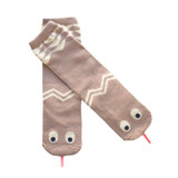 Snake Socks in Beige