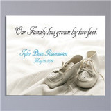New Baby Personalized Canvas Wall Art - Family Has Grown