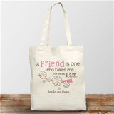 Friendship Personalized Canvas Tote Bag