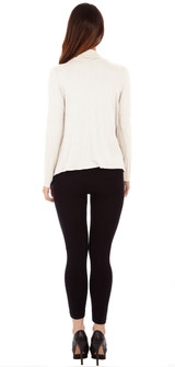 Cream Criss Cross Cardigan Sweaters