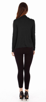 Black Criss Cross Cardigan Sweaters