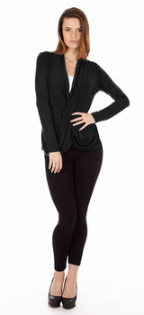 Black Criss Cross Cardigan Sweaters