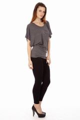 Dark Heather Gray Tunic Top
