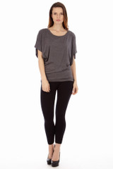 Dark Heather Gray Tunic Top