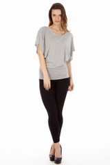 Light Heather Gray Tunic Top