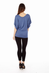 Denim Color Tunic Top