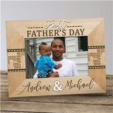 Personalized My First Fathers Day Picture Frame
