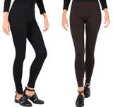 Women's Fleece Lined Leggings- 2 Pack