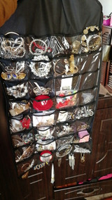 32 Pockets Hanging Organizer Jewelry Display Storage