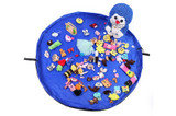 Portable Kids Toy Storage Bag and Play Mat Lego Toys Organizer