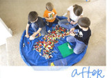 Portable Kids Toy Storage Bag and Play Mat Lego Toys Organizer