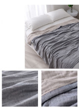 100% Cotton Muslin Blanket Bed Sofa Travel Breathable Simple Style