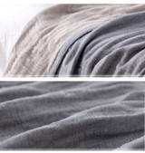 100% Cotton Muslin Blanket Bed Sofa Travel Breathable Simple Style