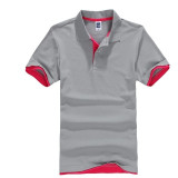Classic Polo Shirt Men Cotton Solid Short Sleeve Tee Shirt