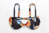 Sexy Retro Floral Bandeau High Waist Push Up Bikini