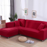 Sofa Cover Stretch 1PC Solid Color Elastic Corner Couch Cover