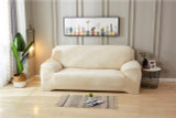 Solid Color Plush Thicken Elastic Sofa Cover Universal Sectional