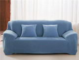 Solid Color Plush Thicken Elastic Sofa Cover Universal Sectional
