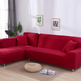 solid color corner sofa covers for living room elastic spandex slipcovers