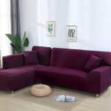 solid color corner sofa covers for living room elastic spandex slipcovers