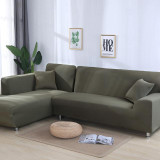 solid color corner sofa covers for living room elastic spandex slipcovers