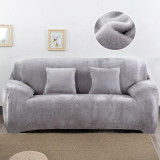 Plush Sofa Stretch Solid Color Thick Slipcover Sofa Covers