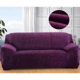 Plush Sofa Stretch Solid Color Thick Slipcover Sofa Covers