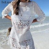 Sexy Crochet Knitted  Beach Cover Up