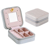 Leather Jewelry Box Organizer Storage Box