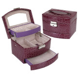Leather Jewelry Box Organizer Storage Box