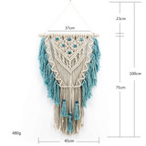 Hand Knotted Art Handmade Cotton Bohemian Wall Hanging Tapestry
