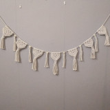 Macrame Boho Decor  Fringed Woven Tapestry Wall Hanging