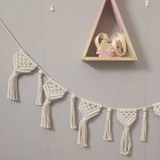 Macrame Boho Decor  Fringed Woven Tapestry Wall Hanging