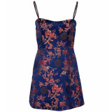 Sexy Embroidery Floral Strapless Dress