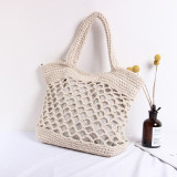 Bohemia Handmade Handbag Cotton Rope Weaving Shopping Tote