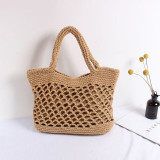 Bohemia Handmade Handbag Cotton Rope Weaving Shopping Tote