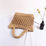Bohemia Handmade Handbag Cotton Rope Weaving Shopping Tote