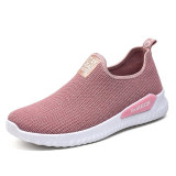 Fashion Sock Vulcanized Casual Slip On Flats Sneakers