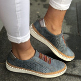 Leather Casual Comfortable Lady Loafers Women's Flats Sneakers