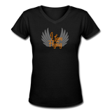 Women's V-Neck T-Shirt, I Love Flying Wings
