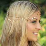Trendy Hair Decoration Indian Boho Head Chain Pearl Headpiece