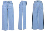 High Waist Women Flare Jeans Bell Bottom Ripped Jeans