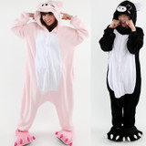 Pink Pig Adult Onesie Pajama Costume