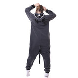 Gray Raccoon Adult Onesie Pajama Costume