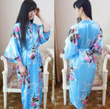Sexy Silk Satin Kimono Women Robe