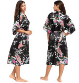 Sexy Silk Satin Kimono Women Robe