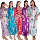 Sexy Silk Satin Kimono Women Robe