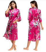 Sexy Silk Satin Kimono Women Robe